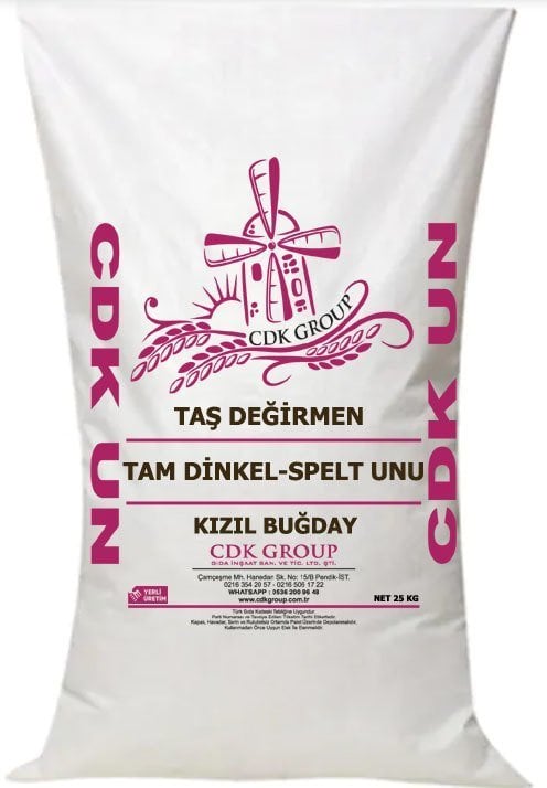 Tam Dinkel-Spelt (  Kızılbuğday Unu ) 25 Kg