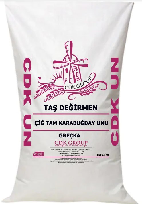 Tam Çiğ  Karabuğday Unu ( Greçka ) 25 Kg